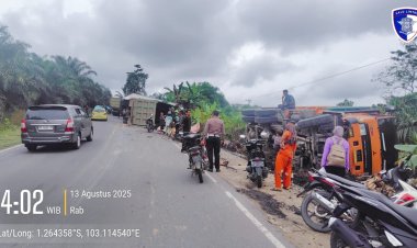 Jalintim KM 109 Berdarah: Kecelakaan Tragis Truk Batubara dan Dua Truk Lainnya Tewaskan Satu Orang