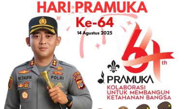 Kolaborasi untuk Membangun Ketahanan Bangsa, Kapolres Aceh Tengah Ucapkan Selamat Hari Pramuka ke-64
