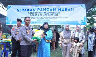 Polres Bener Meriah Gelar Gerakan Pangan Murah Tanggap Inflasi Sambut HUT ke-80 RI, 5 Ton Beras Ludes Diserbu Warga