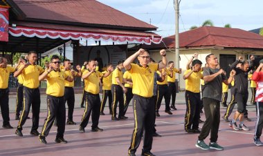 Meriahkan HUT RI ke-80, Polres Pidie Gelar Olahraga Bersama Forkopimda dan Masyarakat