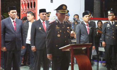 Kapolres Aceh Tengah Pimpin Upacara Kehormatan dan Renungan Suci HUT RI ke-80