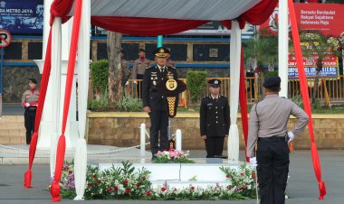 Irwasda Polda Metro Jaya Pimpin Upacara HUT ke-80 RI
