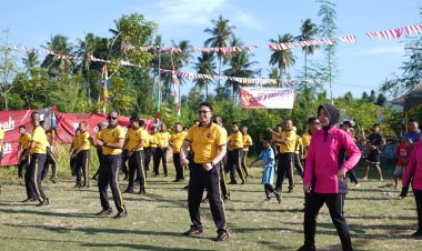Kapolres Pidie Ikut Semarakkan Perlombaan Tradisional HUT RI ke-80 di Kota Sigli