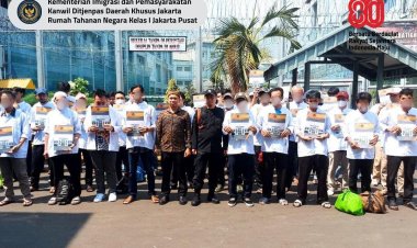 Rutan Kelas I Jakarta Pusat Berikan Remisi kepada Ratusan Warga Binaan dalam Rangka HUT ke-80 RI