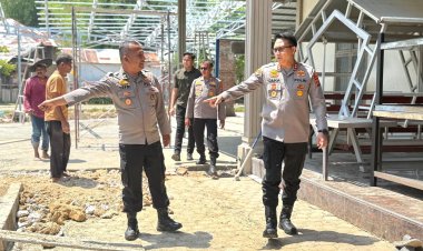 Kapolres Pidie Tinjau Progres Pembangunan SPPG Yayasan Kemala Bhayangkari Polres Pidie
