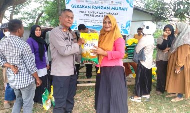 Polsek Idi Rayeuk Gelar GPM, Beras SPHP 1,5 Ton Habis Terjual Dalam Waktu Kurang Dari 1 Jam