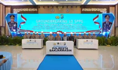 Kapolri Kembali Resmikan dan Groundbreaking SPPG di Kalsel, Dukung Program MBG