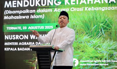 Sampaikan Orasi Kebangsaan di Rakor Regional KAHMI, Menteri Nusron: Penting untuk Mengambil Keputusan secara Adil