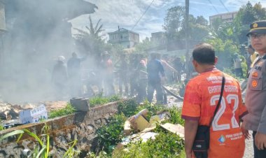 Polsek Bandar Sigap Tangani Kebakaran Rumah Warga di Pondok Baru