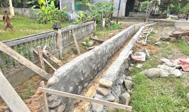 Proyek DD Gampong Mon Sukon Aceh Utara Tanpa Dilengkapi Adanya Papan Informasi Diduga Tak Sesuai Spesifikasi dan Berpotensi Korupsi