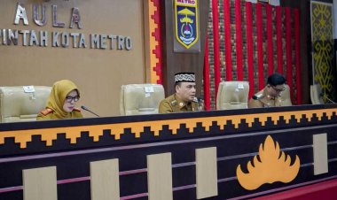 Wali Kota dan Wakil Wali Kota Metro Pimpin Rakor Juli  2025: Perkuat Komitmen Kinerja dan Pelayanan Publik