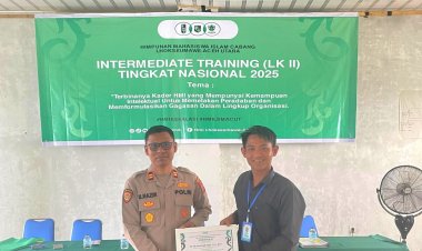 Kapolsek Simpang Kramat Hadiri Forum Kaderisasi HMI, Tekankan Pentingnya Nilai Pancasila