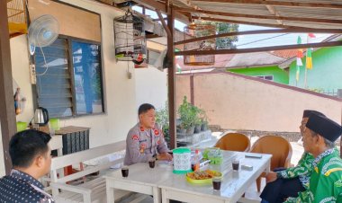 MWCNU Silahturhami di Polsek Banjit, Kapolsek Sosialisasi Layanan 110 Polri