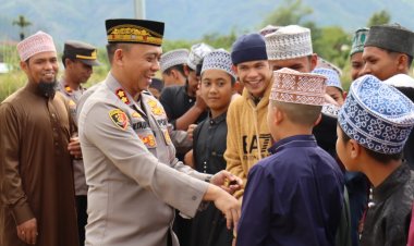 Cinta untuk Santri, Polres Aceh Tengah Tebar Kebaikan Lewat Sembako, Tali Asih, dan Pengobatan Gratis