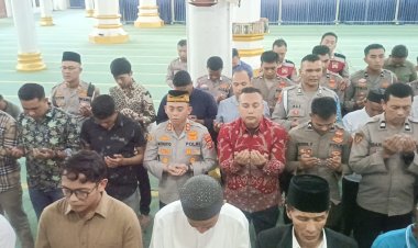 Polres Aceh Tengah Gelar Shalat Gaib dan Doa Bersama untuk Almarhum Affan Kurniawan