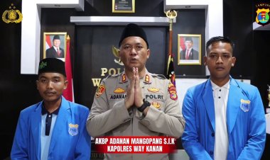 Kapolres dan PMII Way Kanan Doakan Affan Kurniawan dan Ajak Masyarakat Jaga Kondusifitas Keamanan