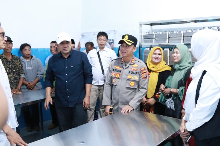 Kapolres Dampingi Audiensi dan Tinjau Dapur MBG Bersama Tim Badan Gizi Nasional di Aceh Tengah