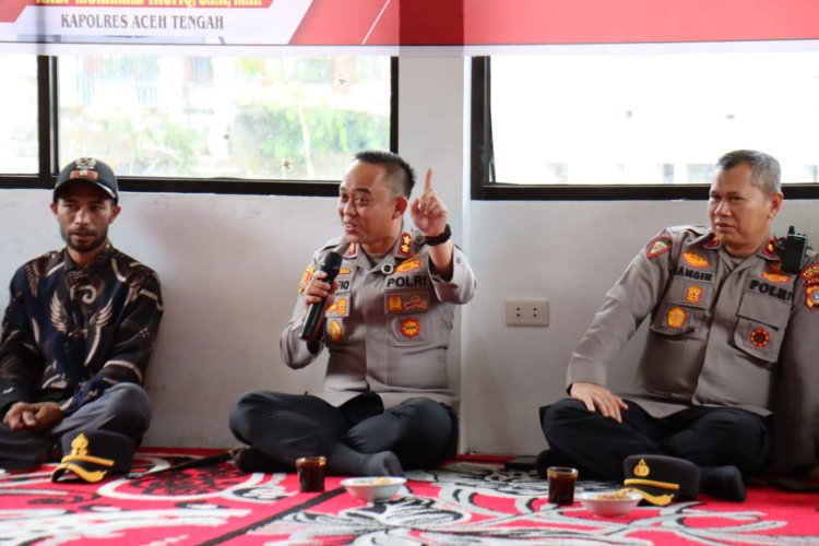 Jumat Curhat Bersama Warga, Kapolres Aceh Tengah Tampung Sejumlah Keluhan dan Harapan