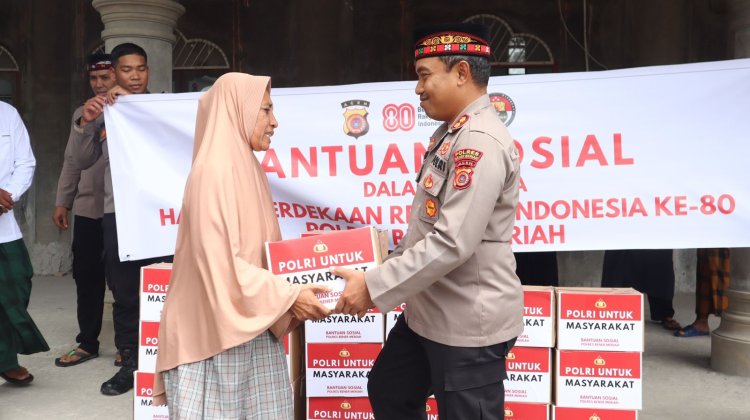 Sambut HUT RI ke-80, Kapolres Bener Meriah Serahkan Bantuan Sosial Untuk Masyarakat Kurang Mampu