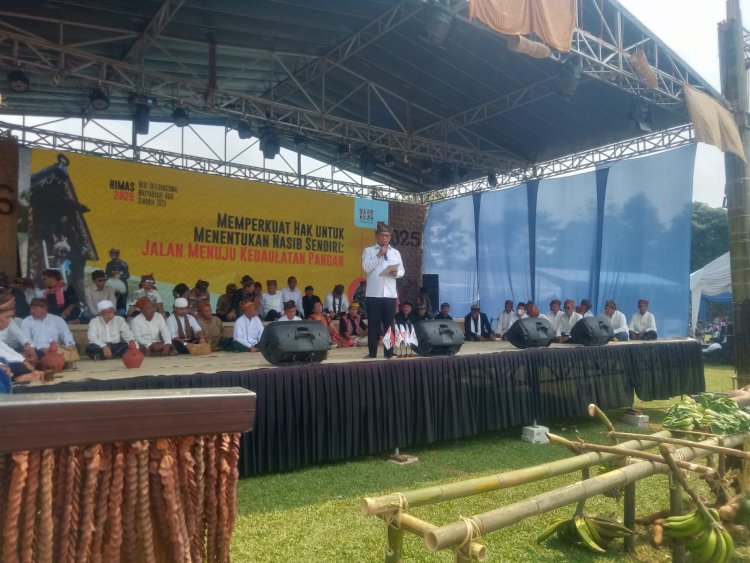Aliansi masyarakat adat Nusantara ( AMAN ) di gelar di desa guradog lebak Banten