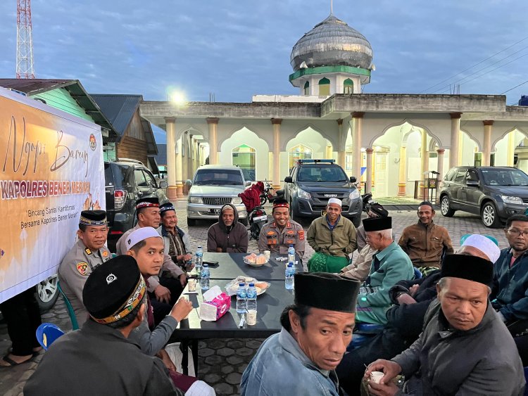 Ngopi Bareng Kapolres Bener Meriah, Obrolan Hangat Demi Kamtibmas Kondusif