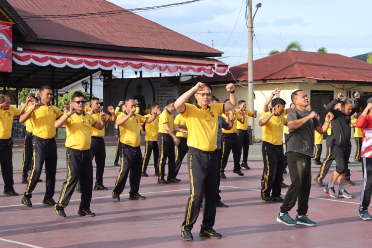 Meriahkan HUT RI ke-80, Polres Pidie Gelar Olahraga Bersama Forkopimda dan Masyarakat 