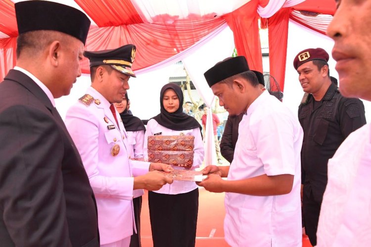 HUT RI ke-80, Wakil Bupati Aceh Timur Serahkan Remisi 319 Warga Binaan Lapas Idi