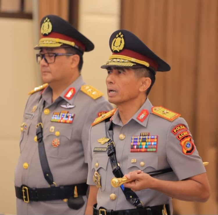 Brigjen Pol Marzuki Ali Basyah Dilantik sebagai Kapolda Aceh