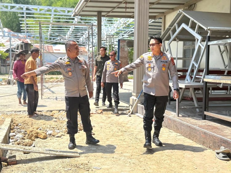 Kapolres Pidie Tinjau Progres Pembangunan SPPG Yayasan Kemala Bhayangkari Polres Pidie