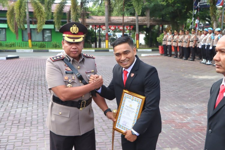 Hari Juang Polri 2025, Polres Aceh Barat Apresiasi Puluhan Personel Berprestasi