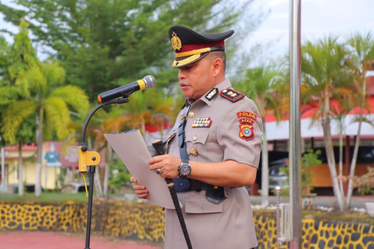 Kapolres Aceh Tamiang Pimpin Upacara Hari Juang Polri