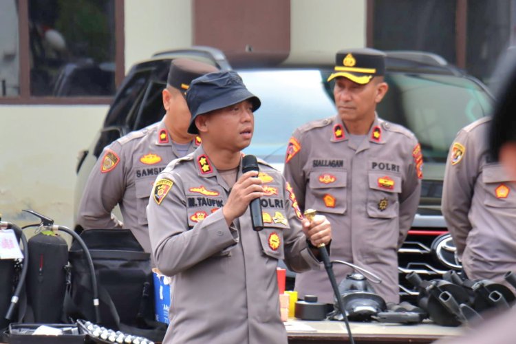 Kapolres Aceh Tengah Pimpin Pergelaran Alat dan Latihan Dalmas, Perkuat Kesiapsiagaan Personel