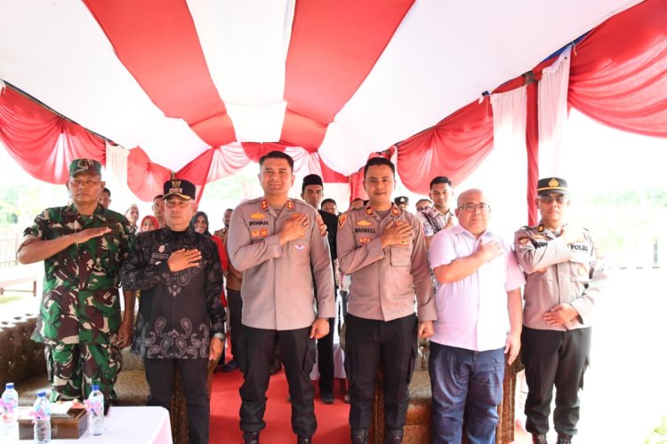 Kapolres Aceh Timur Ajak Warga Indra Makmu Bersama Polri Perkuat Ketahanan Pangan