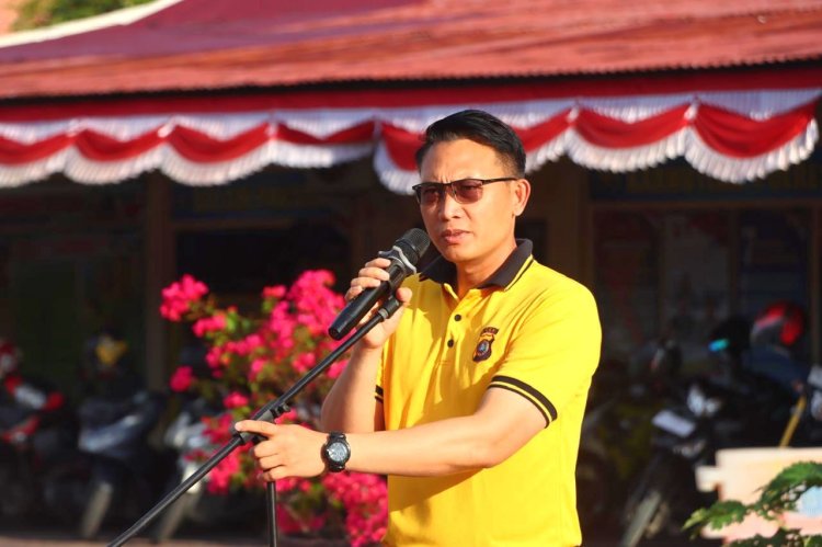 Kapolres Pidie Pimpin Apel Pagi dan Olahraga Bersama Personel