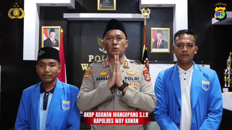 Kapolres dan PMII Way Kanan Doakan Affan Kurniawan dan Ajak Masyarakat Jaga Kondusifitas Keamanan