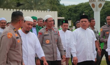 Kapolda Aceh Salat Gaib, Zikir, dan Doa Bersama Sahabat Ojol