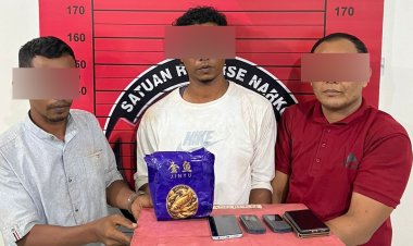 Penggerebekan di Dapur Bata, Polres Aceh Utara Amankan 852 Gram Sabu dan Tiga Pria