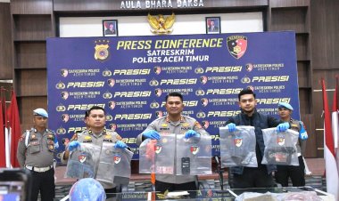 Dalam Waktu 9 Jam Polres Aceh Timur Berhasil Ungkap Pelaku Pembunuhan di Idi Rayeuk