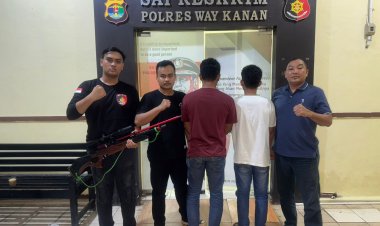 Diduga Lakukan Pengeroyokan, Polres Way Kanan Amankan Dua Pelaku di Sri Rejeki