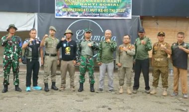 Sinergi Tanpa Batas: Kodim 0104/Aceh Timur Gelar Bakti Teritorial Prima Sambut HUT TNI Ke-80