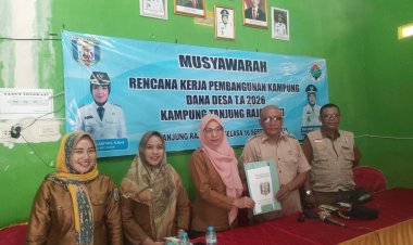Kampung Tanjung Raja Sakti Mengadakan Musrembang Desa Penyusunan RKPD Tahun Anggaran 2026.