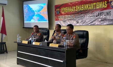 Kunjungi Polres Way Kanan, Direktorat Binmas Polda Lampung Berikan Pembinaan Bhabinkamtibmas