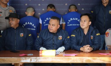 Satreskrim Polres Aceh Tengah Bekuk 3 Pelaku Curanmor, 7 Motor Hasil Curian Disita