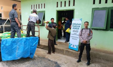 Dukung Stabilisasi Harga Pangan, Polres Way Kanan Gelar GPM di Kampung Negeri Bumi Putera