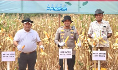 Polres Aceh Timur Gelar Panen Raya Jagung Kuartal III