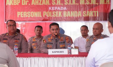 Kapolres Lhokseumawe Lakukan Kunjungan Kerja ke Polsek Banda Sakti
