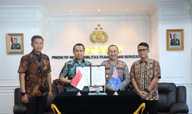 Polri dan AFP Resmikan Rencana Kerja Bersama untuk Perkuat Penanggulangan Penyelundupan Manusia