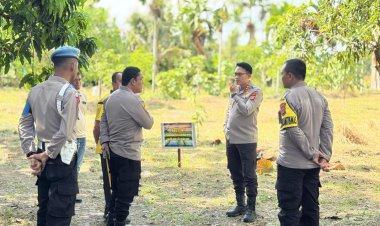 Kapolres Pidie Tinjau Lahan untuk Program Gampong Mandiri di Blang Paseh