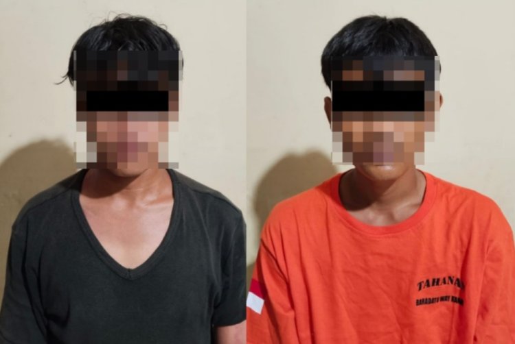 Polsek Baradatu Ringkus Diduga Dua Pelaku Curi HP di Tiuh Balak Pasar