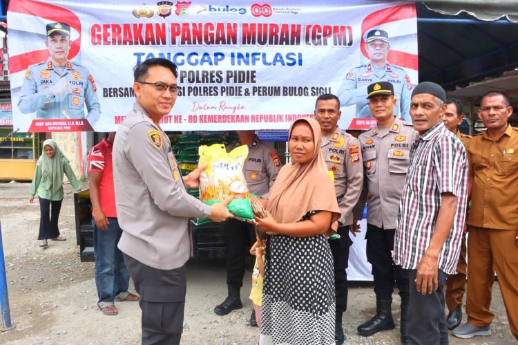Kapolres Pidie Pantau GPM Koperasi Polres Pidie di Padang Tiji